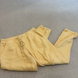 Cozy butter yellow lounge pants